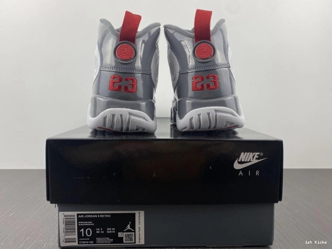 1st Kicks Shoes Fire Air CT8019-162 Jordan Red 9 0808
